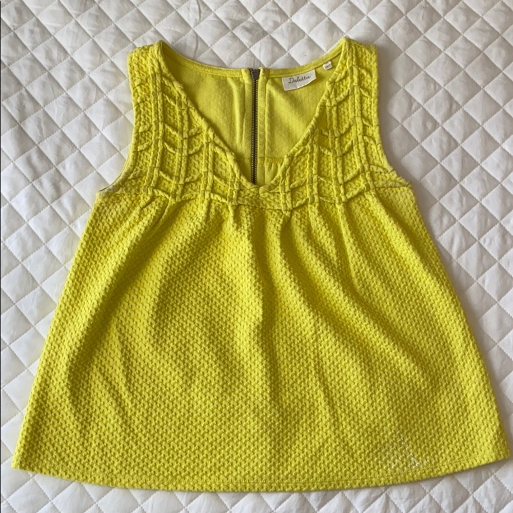 Neon yellow tank top